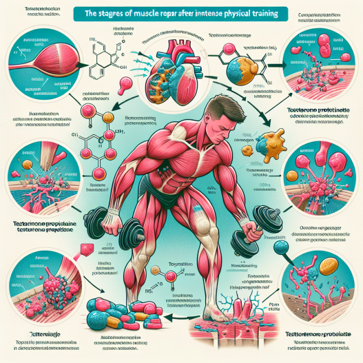Muscle repair post-training: testosterone propionate effects