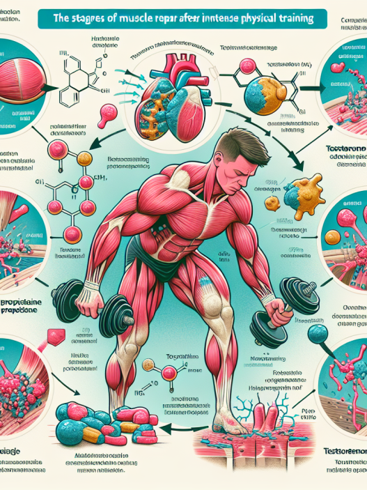 Muscle repair post-training: testosterone propionate effects