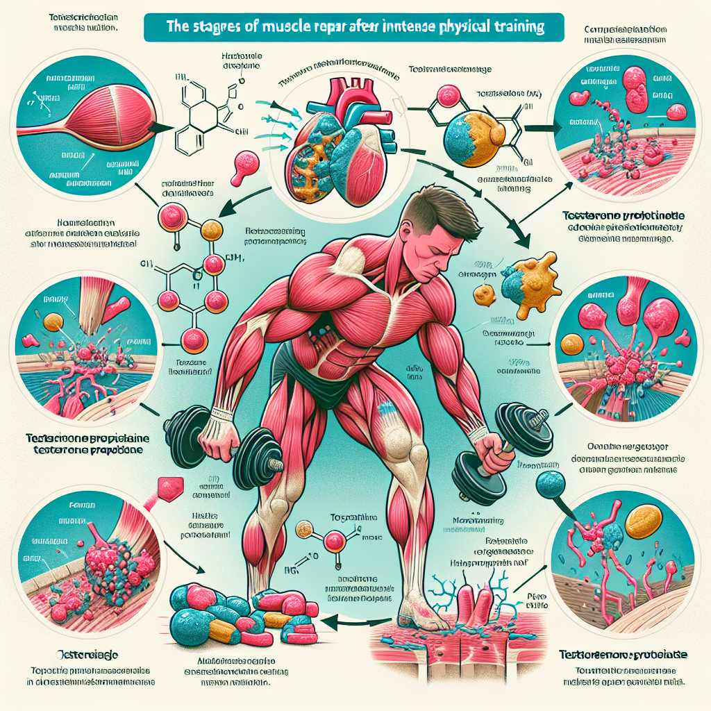 Muscle repair post-training: testosterone propionate effects
