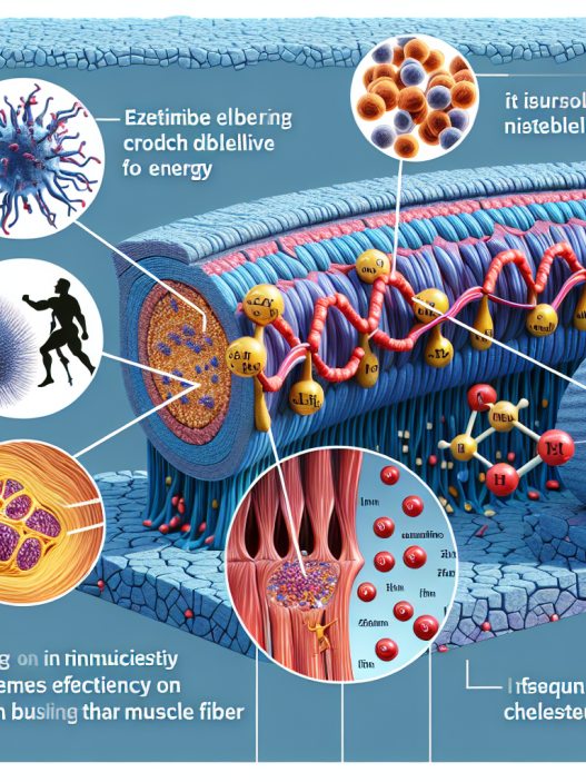 Ezetimibe's effects on muscle efficiency during physical activity