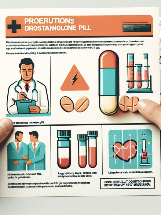 Precautions before starting drostanolone pillole