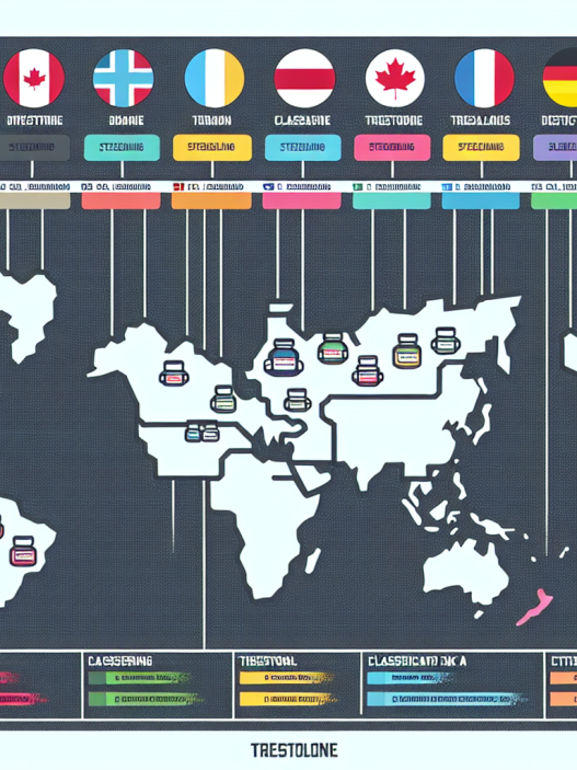 Drug scheduling of trestolone by country
