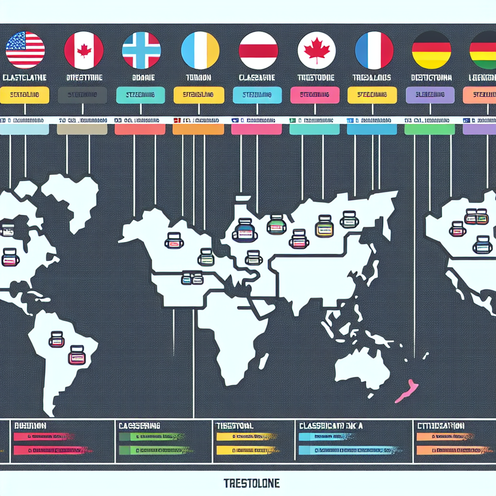 Drug scheduling of trestolone by country
