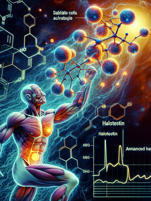 Satellite cell activation by halotestin