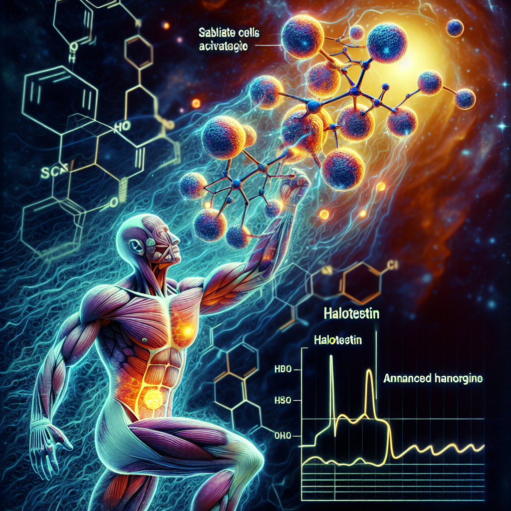 Satellite cell activation by halotestin