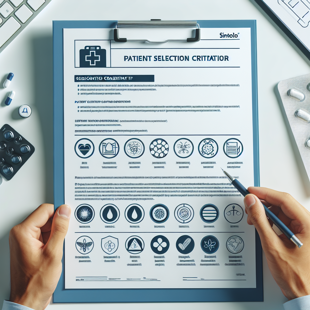 Patient selection criteria for sintol therapy